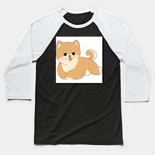 Dog illustration Baseball T-Shirt